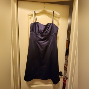 Davids bridal purple a line dress size 12